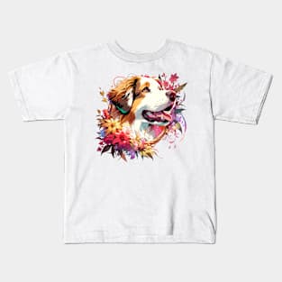 Braque Francais Pyrenean Joyful Mothers Day Dog Mom Gift Kids T-Shirt